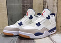 Air Jordan 4 Retro White / Navy / Grey