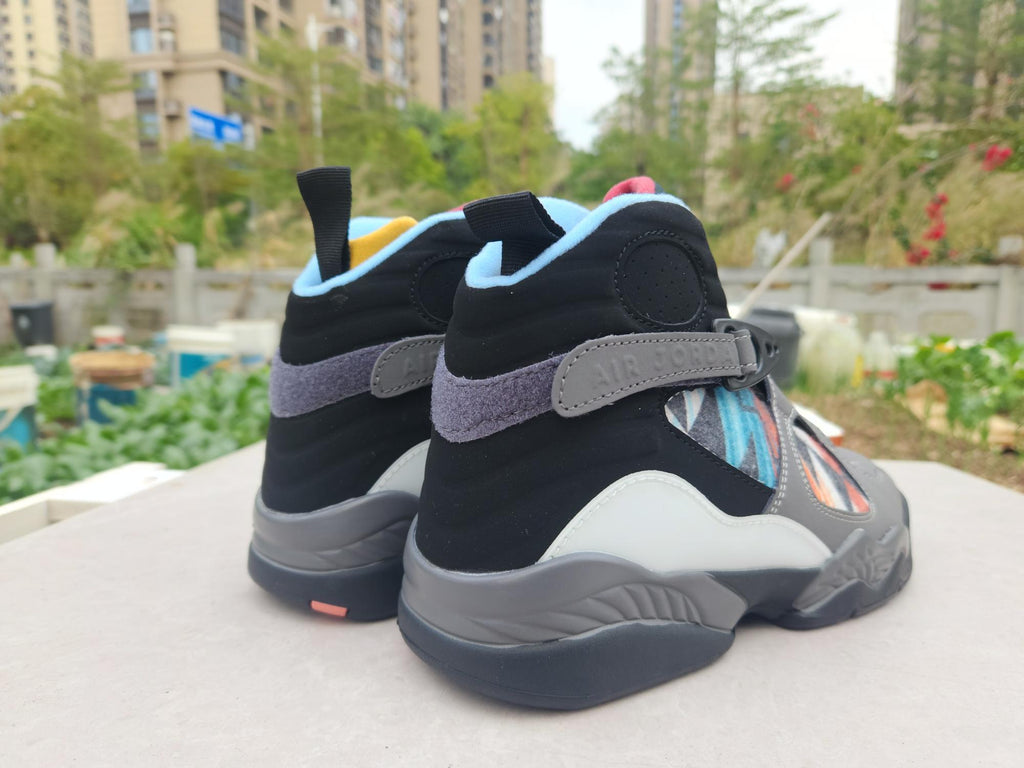 Air Jordan 8 Grey / Black / Multi-Color