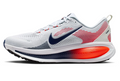 Nike Vomero 18 - White with Navy & Red-Orange Accents