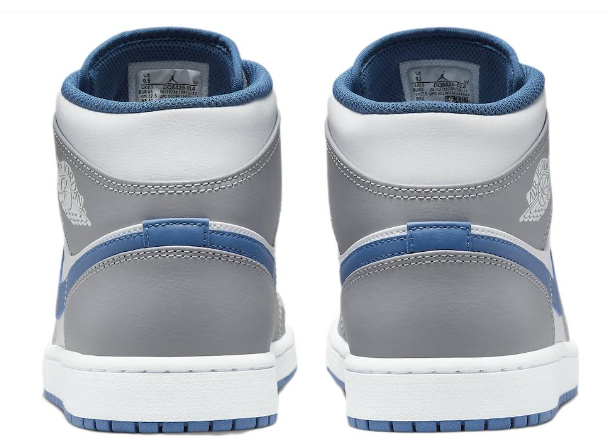 Air Jordan 1 Mid Cement Grey True Blue | DQ8426-014
