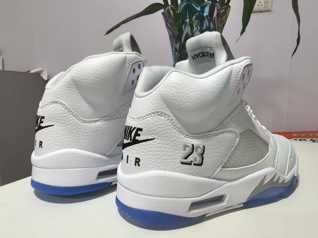 Air Jordan 5 Retro White / Metallic Silver