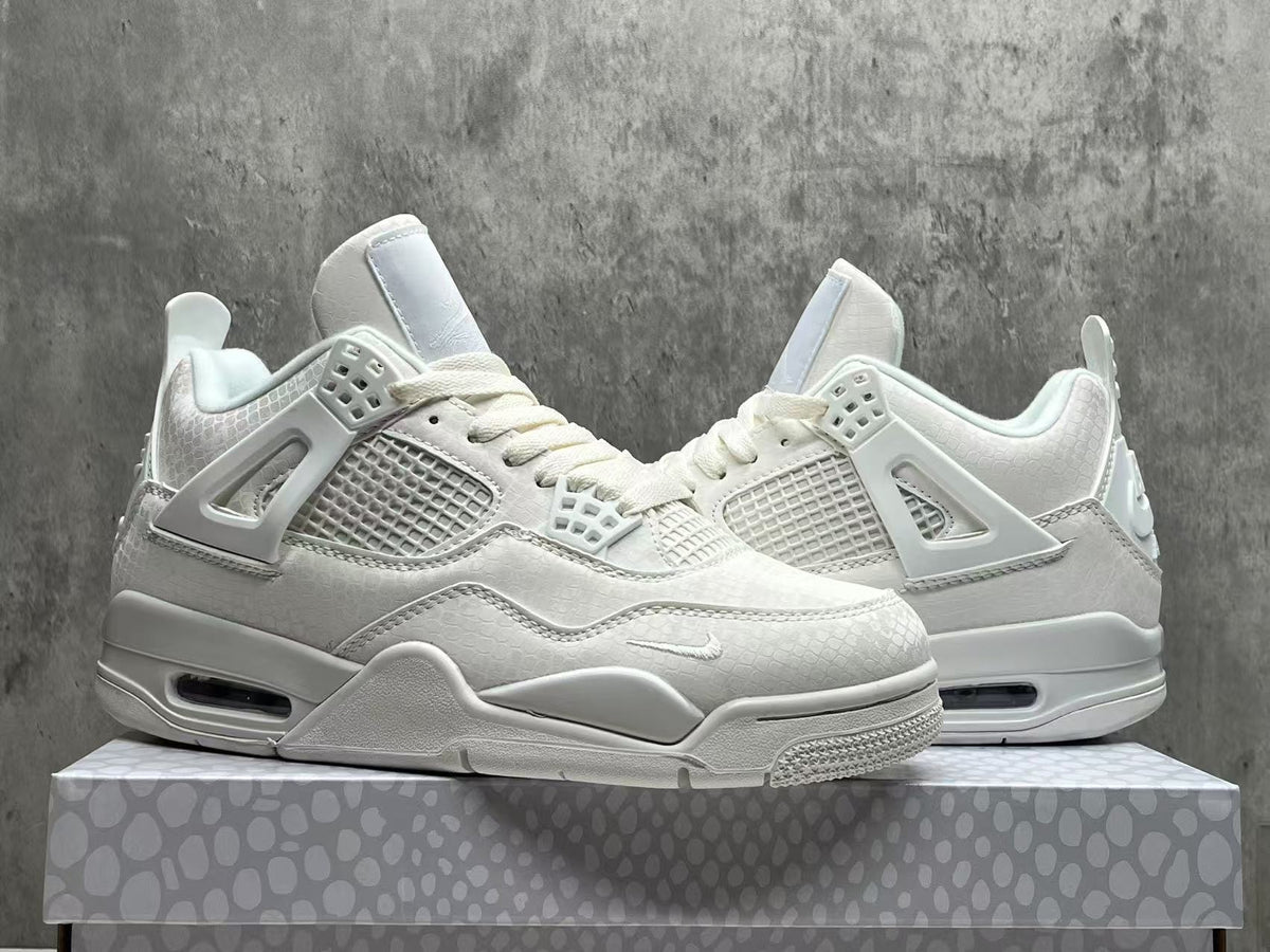 Air Jordan 4 Retro 'White Mamba' All White