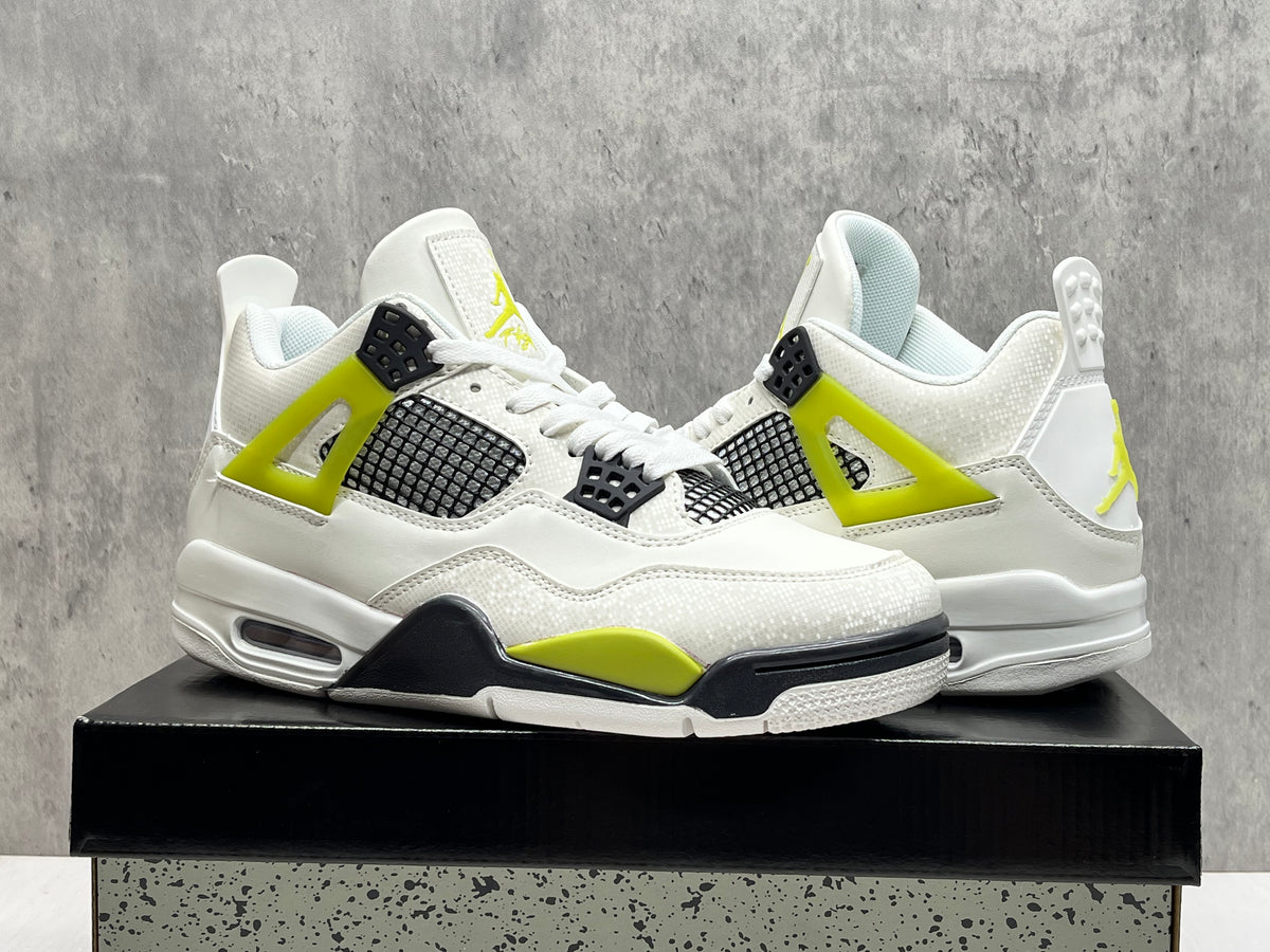 Air Jordan 4 Retro White / Lime / Black