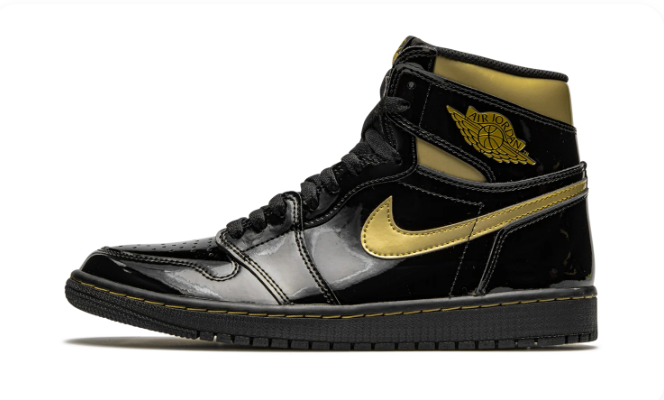 Air Jordan 1 Retro High OG Black Metallic Gold | 555088-032