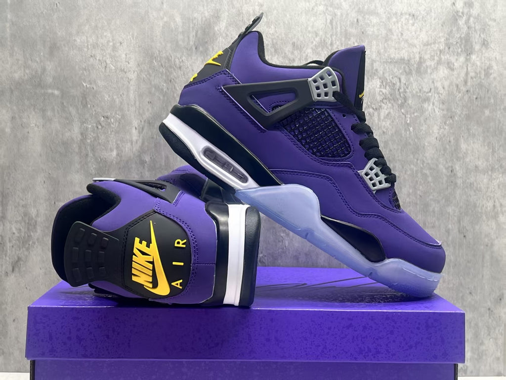 Air Jordan 4 Retro 'Lakers' Purple-Gold